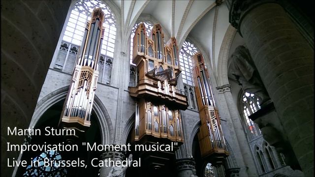 Martin Sturm - Live at Brussels Cathedral - Improvisation: "Moment musical" смотреть онлайн