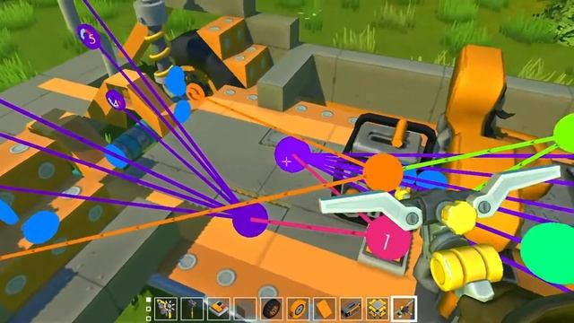 Scrap Mechanic крутая зависимая подвеска без модов