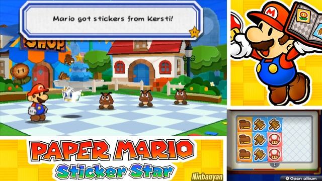 Paper Mario Sticker Star - Walkthrough Part 1 No Commentary Gameplay - Peach & The Sticker Fest смотреть онлайн