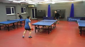 Хотулев А. - Федосеева М. 0801 Любительский турнир по настольному теннису 08.01 TTCLUB, СПб