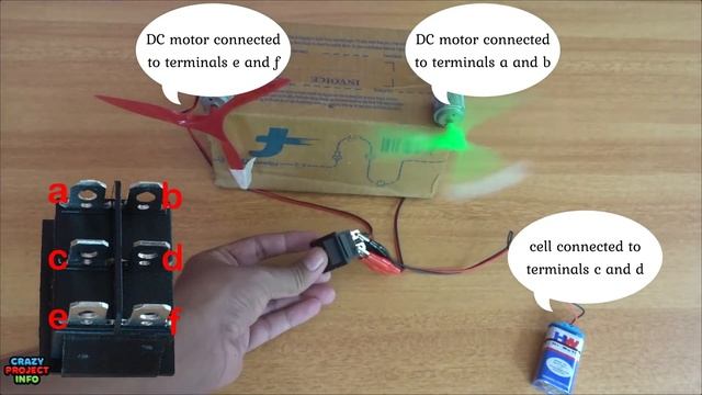 Dpdt Switch Connections | controlling DC motor using DPDT switches. смотреть онлайн