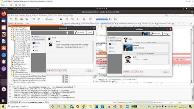 Saba Iram N1041271 Chat Application Java смотреть онлайн