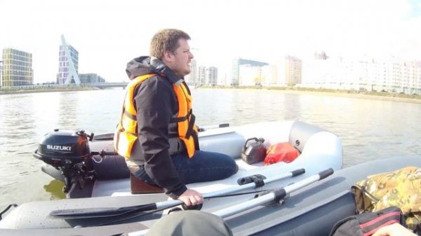 первый выход на моторе TOHATSU 3.5 ПОСЛЕ ЗИМЫ