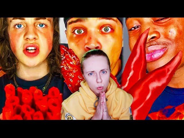 ЧТО ЭТИ АМЕРИКАНЦЫ СЕБЕ ПОЗВОЛЯЮТ самый острый ЧЕЛЛЕНДЖ реакция на асмр и мукбанг смотреть онлайн