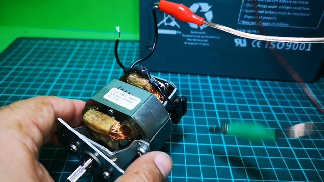 12 VOLT İLE 220 VOLT MOTORU ÇALIŞTIRMA  - 12V DC'de (12v UPS Akü) 220V Motor çalıştırın