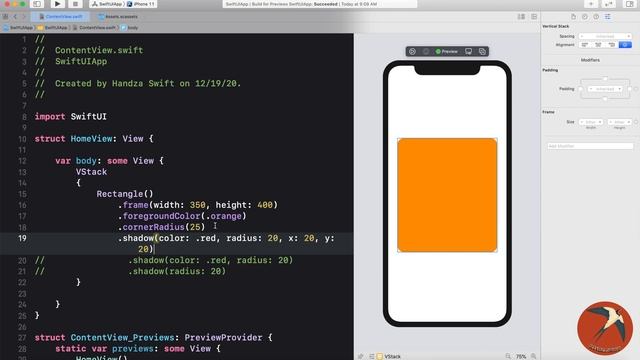 13 - SwiftUI Modifier | Arabic | shadow смотреть онлайн