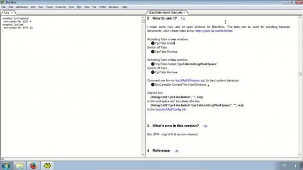 Tiled interface for BlackBox Component Builder (CpcTabs)