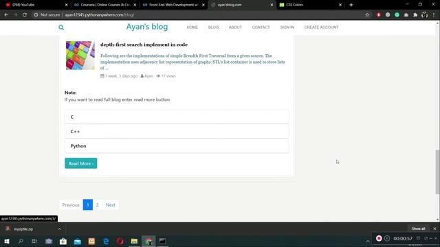 Django personal blogging website with bootstrap 4, Mysql смотреть онлайн