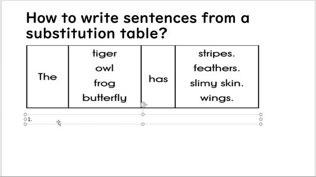 ENGLISH YEAR 2 UNIT 7-GET DRESSED!: Write Sentences From Substitution Tables смотреть онлайн
