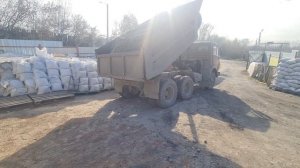 Песок строительный самосвалом КАМАЗ, 8 м.куб.