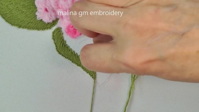 Pink Hydrangea Flower | Flower still life | loop stitch смотреть онлайн