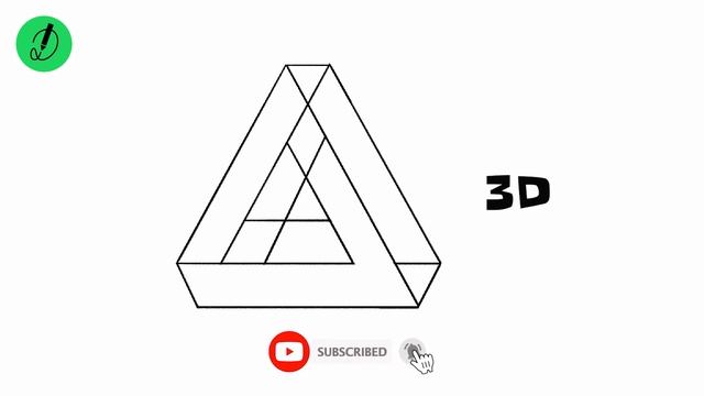 how to draw 3D TRIANGLE step by step | very easy | with dimension #3D смотреть онлайн