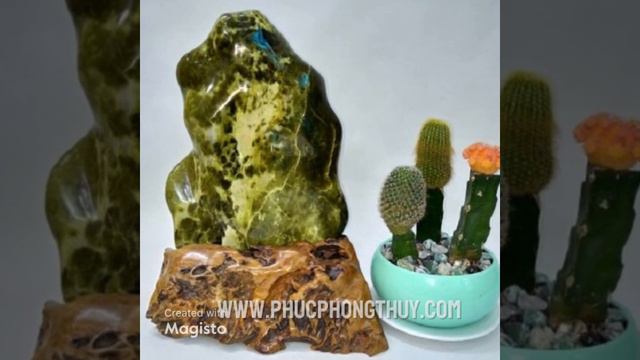 Đá Phong Thủy Serpentine tự nhiên CD008 - phúc phong thủy смотреть онлайн