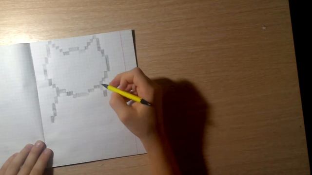 Как нарисовать кошку по клеткам смотреть онлайн