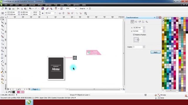 Belajar CorelDRAW X6 | #COVER #MENU #TUTORIAL смотреть онлайн