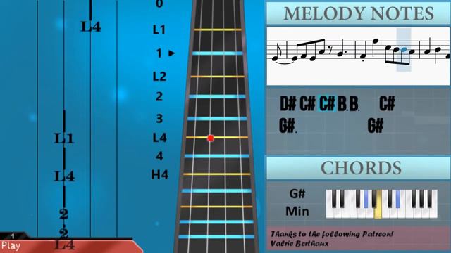 How to play Zankyosanka (Demon Slayer) by Aimer on Viola (Tutorial) смотреть онлайн