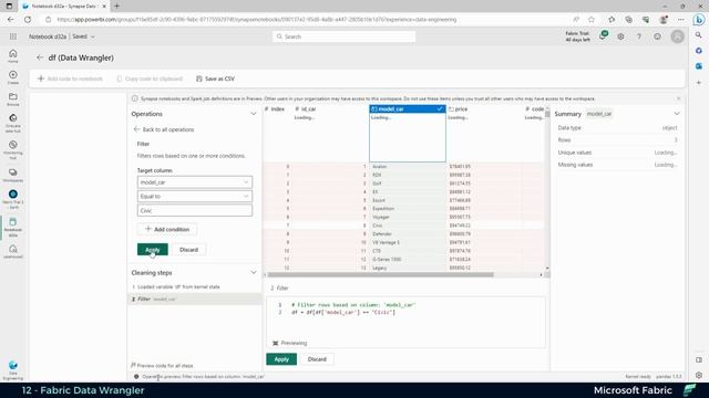 12 - Fabric Data Wrangler смотреть онлайн