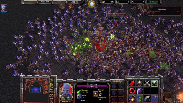 WARCRAFT 3 REFORGED - Archimonde vs 400 Footman смотреть онлайн