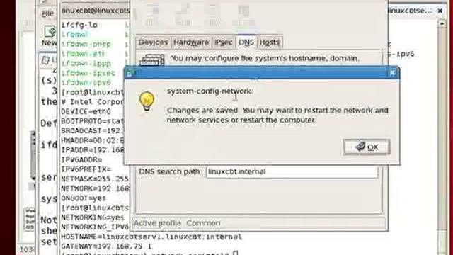 Redhat Enterprise linux 5 Network Config Part2 YouTube смотреть онлайн