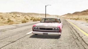 Тачки против гигантской ямы с водой - BeamNG Drive