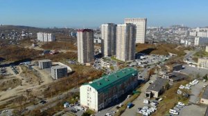 Бухта Патрокл |  пруд Безымянный  |  ЖК Маяк Басаргина и его окрестности | Владивосток | 4k