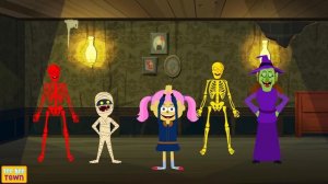 If You Are Happy And You Know It Haunted Song + Spooky Skeleton Songs | Teehee Town