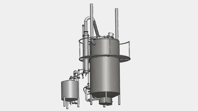 Модель установки пиролиза ФОРТАН ТМ/ Waste recycling equipment - FORTAN смотреть онлайн