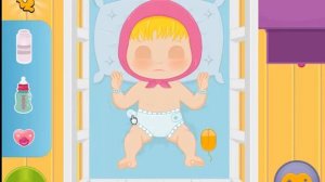 Маше меняем подгузник игра, Masha change the diaper game