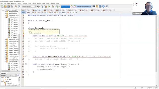 Java blank finals (enthuware.ocajp.i.v8.2.906) смотреть онлайн