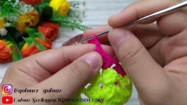 Прихватка құлпынай/подставка/шәйнектің астына қоятын прихватка тоқу