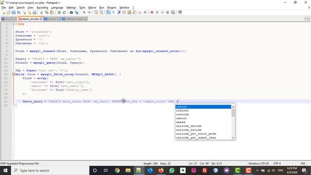 How to export data from MySQL to CSV смотреть онлайн