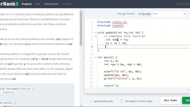 Hacker Rank Pointer Problem in C++ #coding #programming #cpp смотреть онлайн