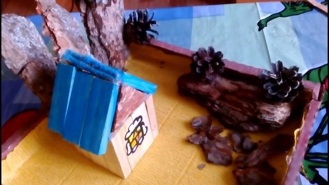 Осенняя поделка "Осенью на даче" в школу, садик с использованием природного материала смотреть онлайн