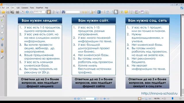 Мини воронка. Шаг 2. Лендинг. смотреть онлайн
