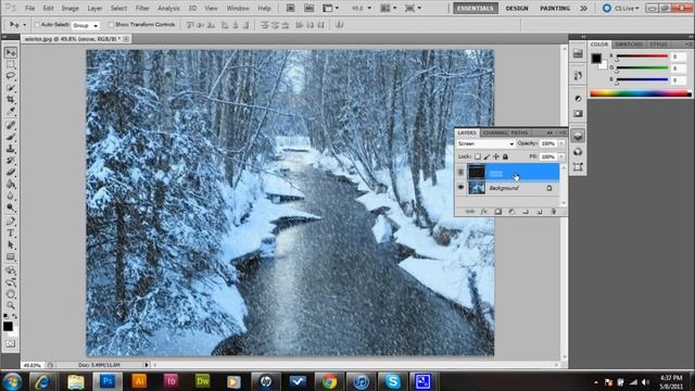 Photoshop Tutorial Snow Storm Effect | Glazefolio Design Blog смотреть онлайн