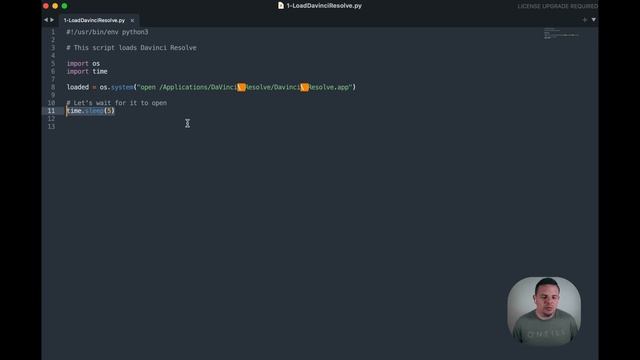 Load DaVinci Resolve automatically from the terminal using Python 3 смотреть онлайн