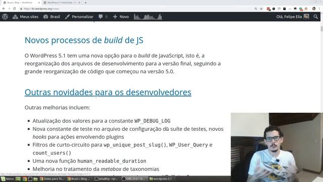 Novidades do WordPress 5.1 "Betty" - Parte 2 (Programação) смотреть онлайн
