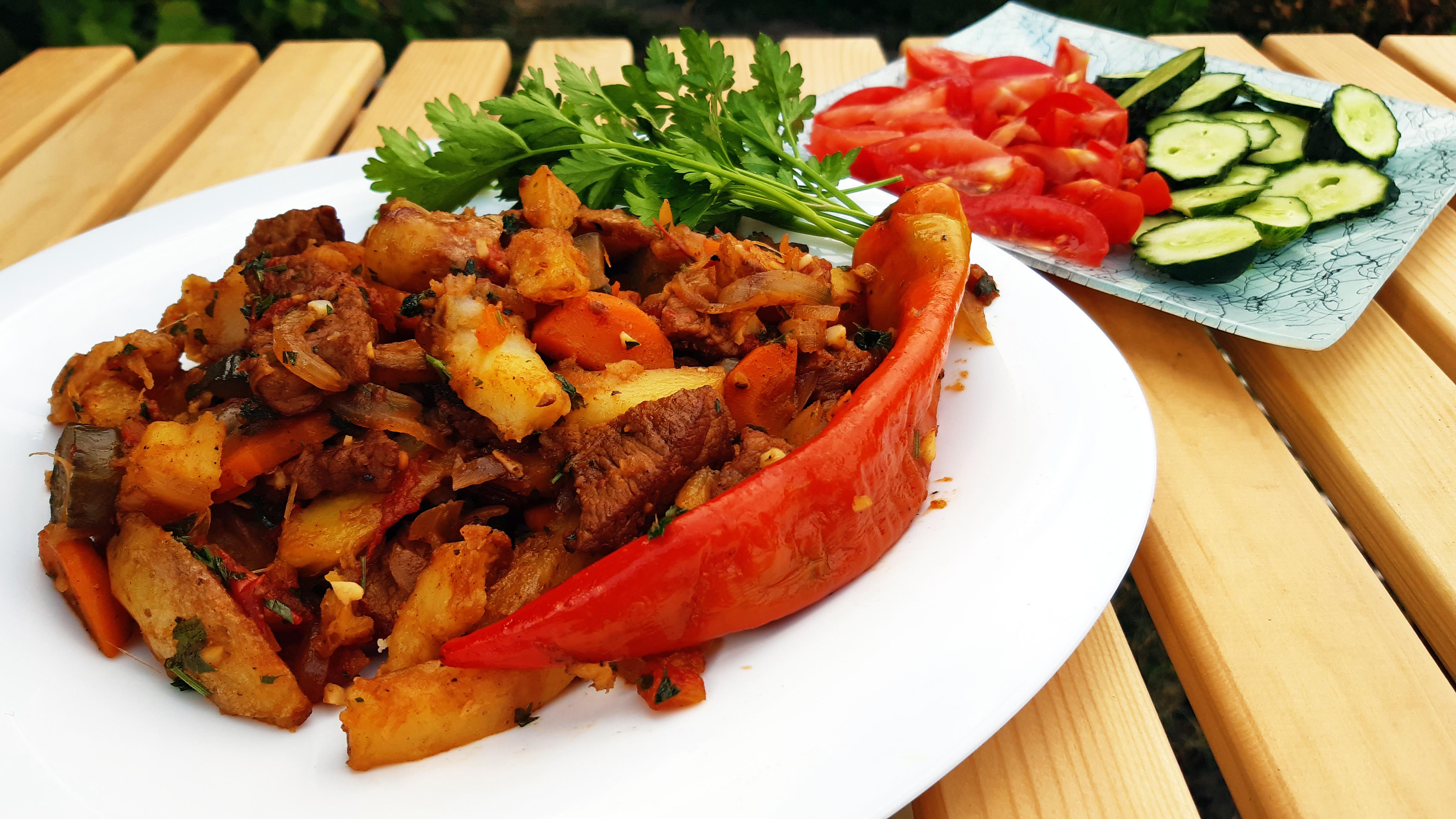 АЗУ из говядины в казане!