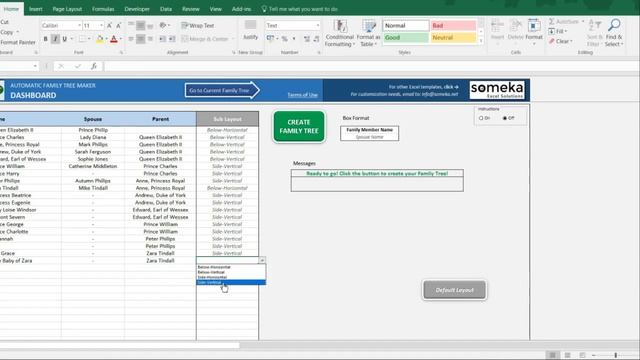 Automatic Family Tree Maker - Excel Template смотреть онлайн