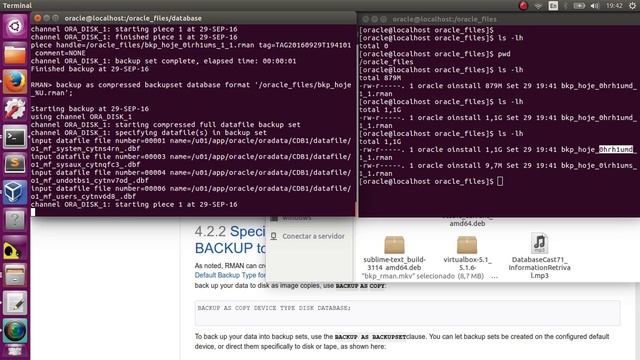 Como Fazer Backup no RMAN смотреть онлайн