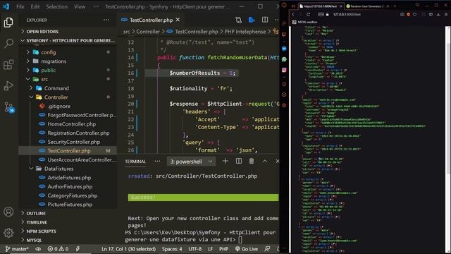 #22 Symfony 5 - HttpClient pour generer une datafixture via une API смотреть онлайн