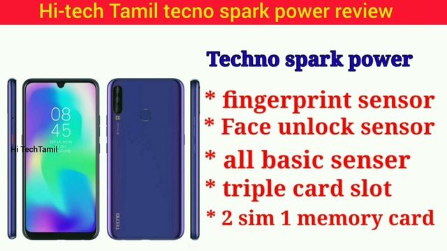 Tecno spark power review Tamil.Hi Tech Tamil смотреть онлайн