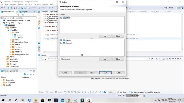 Curso DBeaver - Sacar un respaldo de la base de datos смотреть онлайн