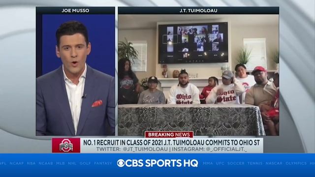 No. 1 Player in the Nation J.T. Tuimoloau Selects Ohio State | CBS Sports HQ смотреть онлайн