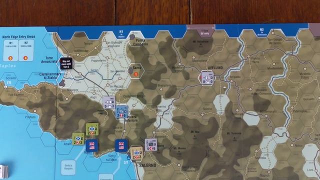 Playthrough: Salerno '43 - Turn 1