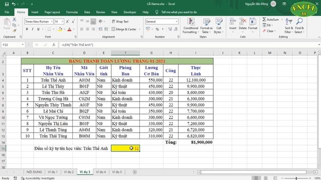 Lỗi #NAME? Trong Excel Là Gì? Nguyên Nhân Gây Lỗi Và Cách Khắc Phục | Các Lỗi Thường Gặp Trong Exce смотреть онлайн