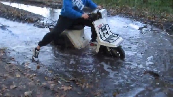 Офф-роад , обзор и тест на стойкость  Honda GYRO-X "Route-34"