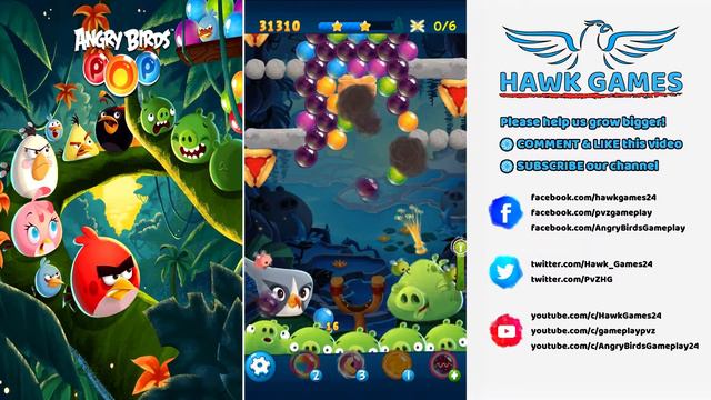 Angry Birds Stella POP Bubble Shooter Level 106 - Walkthrough, No Boosters смотреть онлайн