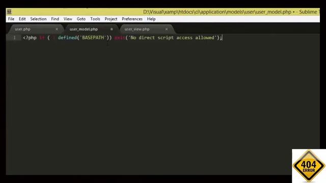 Codeigniter CRUD Part 1 - Error 404. смотреть онлайн