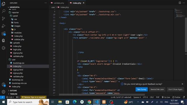 24 - User Login | Php News Portal Project | Php Project for beginners смотреть онлайн